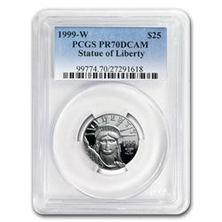 1999-W 1/4 oz Proof Platinum American Eagle PR-70 PCGS