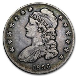 1836 Capped Bust Half Dollar Lettered Edge VF