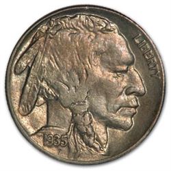 1935 Buffalo Nickel AU