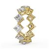 Image 3 : 3.63 ctw Princess Cut Diamond Designer Ring 18K Yellow Gold