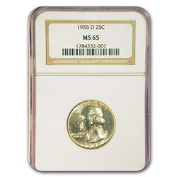 1955-D Washington Quarter MS-65 NGC