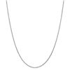 Image 1 : 14k White Gold .95 mm Solid Diamond Cut Cable Chain - 22 in.