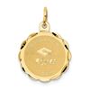 Image 1 : 14k Solid Gold Graduation Day Charm - 1230A