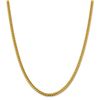 Image 2 : 14k Yellow Gold 4.25 mm Solid Miami Cuban Chain - 26 in.