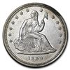 Image 1 : 1839 Liberty Seated Quarter AU
