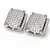 Image 3 : 3.26 ctw Diamond Earrings 18K White Gold