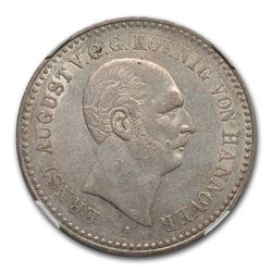 1840-A Germany/Hannover Silver Taler AU-55 NGC
