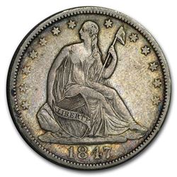 1847-O Liberty Seated Half Dollar XF