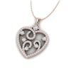 Image 2 : 1.15 ctw Micro Pave VS/SI Diamond Designer Designer 14k Rose Gold