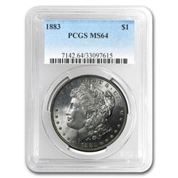 1883 Morgan Dollar MS-64 PCGS