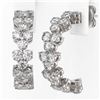 Image 3 : 3 ctw Diamond Designer Earrings 18K White Gold