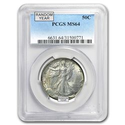 1940-1947 Walking Liberty Half-Dollar MS-64 PCGS (Random)