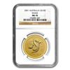 Image 1 : 2001 1 oz Gold Lunar Year of the Snake MS-70 NGC (Series 1)
