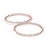 Image 1 : 2.75 ctw Diamond VS/SI 37 MM Hoop Earrings 14k Rose Gold