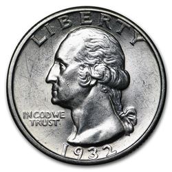 1932-S Washington Quarter BU