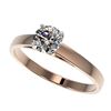 Image 1 : 0.76 ctw Certified Quality Diamond Engagment Ring 10k Rose Gold