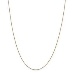 14k Gold Diamond-cut 0.65 mm Spiga Pendant Chain Necklace - 18 in