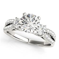 1.75 ctw VS/SI Diamond 3 Stone Ring 14k White Gold