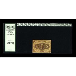 Fr. 1230 5c First Issue PCGS Gem New 65PPQ. Fr. 1230 5c First Issue PCGS Gem New 65PPQ.