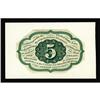 Image 1 : Milton 1E5R.3 5¢ First Issue Proof Printed in Green Gem Milton 1E5R.3 5¢ First Issue Proof Printed i
