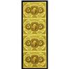 Fr. 1230 5¢ First Issue Vertical Strip of Four Fr. 1230 5¢ First Issue Vertical Strip of Four Very C