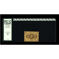 Fr. 1230 5c First Issue PCGS Very Choice New 64. Fr. 1230 5c First Issue PCGS Very Choice New 64.