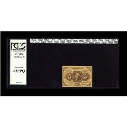 Fr. 1230 5c First Issue PCGS Choice New 63PPQ. Fr. 1230 5c First Issue PCGS Choice New 63PPQ.