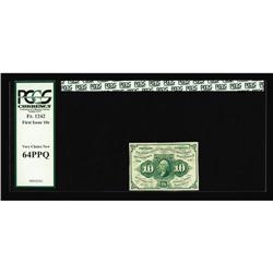 Fr. 1242 10c First Issue PCGS Very Choice New 64PPQ. Fr. 1242 10c First Issue PCGS Very Choice New 6