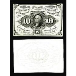 Milton 1DP10F.1 and 1DP10R.1 10¢ First Issue Milton 1DP10F.1 and 1DP10R.1 10¢ First Issue Trial-Colo