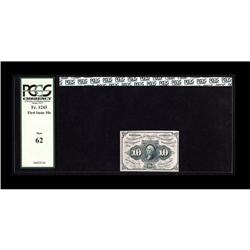 Fr. 1243 10c First Issue PCGS New 62. Fr. 1243 10c First Issue PCGS New 62.