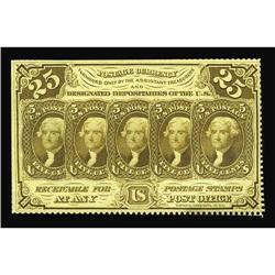 Fr. 1280 25c First Issue Very Choice New. Fr. 1280 25¢ First Issue Very Choice New.