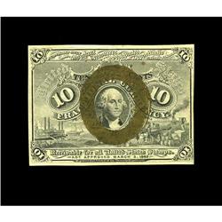 Fr. 1245 10c Second Issue New. Here is a neat "63" only Fr. 1245 10c Second Issue New.