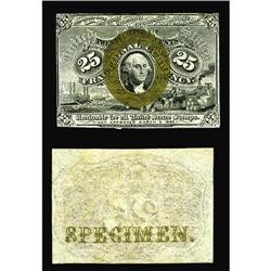 Fr. 1283SP 25c Second Issue Narrow Margin Pair Ch New Fr. 1283SP 25c Second Issue Narrow Margin Pair