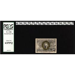 Fr. 1288 25c Second Issue PCGS Choice New 63PPQ. Fr. 1288 25c Second Issue PCGS Choice New 63PPQ.