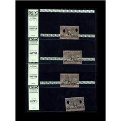 50¢ Second Issue Experimental Set of Four Milton 2E50FR 50¢ Second Issue Experimental Set of Four Mi