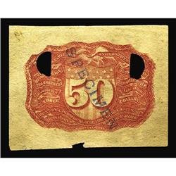 Milton 2E50R.1 50¢ Second Issue Negative Essay New. Pri Milton 2E50R.1 50¢ Second Issue Negative Ess