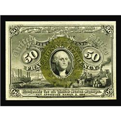 Fr. 1322 50¢ Second Issue Gem New. Excellent margins an Fr. 1322 50¢ Second Issue Gem New.