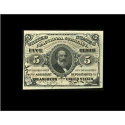 Fr. 1236 5c Third Issue Choice New. An appealing note w Fr. 1236 5c Third Issue Choice New.