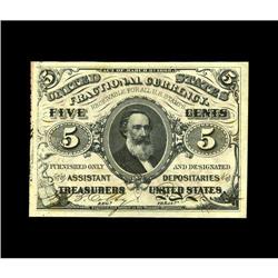 Fr. 1237 5c Third Issue Gem New. The toughest issue for Fr. 1237 5c Third Issue Gem New.