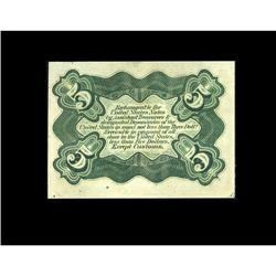 Fr. 1238 5c Third Issue Gem New. Sizeable margins surro Fr. 1238 5c Third Issue Gem New.