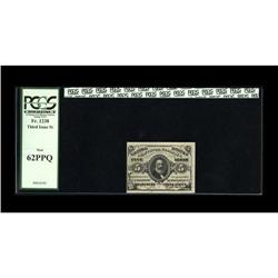 Fr. 1238 5c Third Issue PCGS New 62PPQ. This example wa Fr. 1238 5c Third Issue PCGS New 62PPQ.
