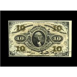 Fr. 1251 10c Third Issue Choice New. Well embossed with Fr. 1251 10c Third Issue Choice New.