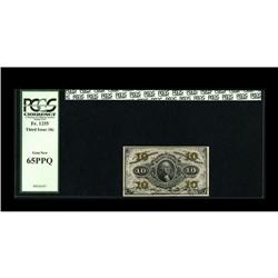 Fr. 1255 10c Third Issue PCGS Gem New 65PPQ. Simply a v Fr. 1255 10c Third Issue PCGS Gem New 65PPQ.