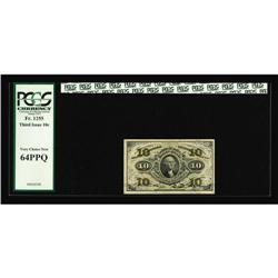 Fr. 1255 10c Third Issue PCGS Very Choice New 64PPQ. Fr. 1255 10c Third Issue PCGS Very Choice New 6
