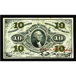 Fr. 1255 Milton 3R10.6n 10¢ Third Issue Courtesy Autogr Fr. 1255 Milton 3R10.6n 10¢ Third Issue Cour