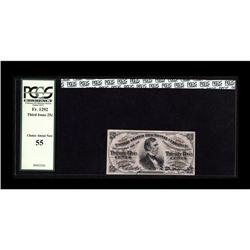 Fr. 1292 25c Third Issue PCGS Choice About New 55. This Fr. 1292 25c Third Issue PCGS Choice About N