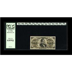 Fr. 1294 25c Third Issue PCGS Choice New 63PPQ. Backpla Fr. 1294 25c Third Issue PCGS Choice New 63P