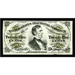 Fr. 1297 25c Third Issue Inverted "M" About New. We sol Fr. 1297 25c Third Issue Inverted "M" About 