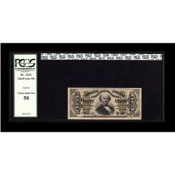 Fr. 1331 50c Third Issue Spinner PCGS Choice About New Fr. 1331 50c Third Issue Spinner PCGS Choice 