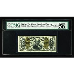 Fr. 1341 50c Third Issue Spinner Type II PMG Choice Abo Fr. 1341 50c Third Issue Spinner Type II PMG